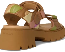 Brynn Platform Quilted Patchwork Leather Sandals