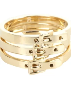 Buckle Set of 3 Skinny Rings