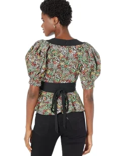 Camilya Crepe Puff Sleeve Top