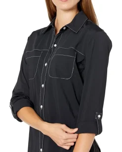 Camper Sporty Microfiber Button-Down Shirt