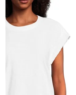 Cap Sleeve Mix Media Tee