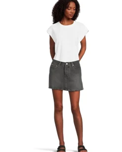 Cap Sleeve Mix Media Tee