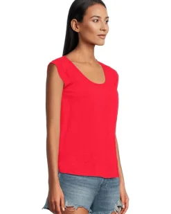 Cap Sleeve Scoop Neck Tee