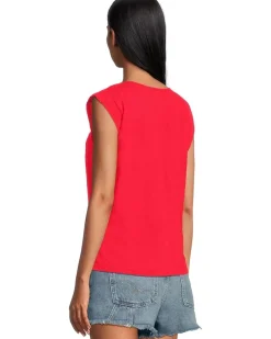 Cap Sleeve Scoop Neck Tee