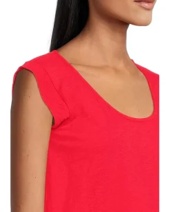 Cap Sleeve Scoop Neck Tee