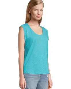 Cap Sleeve Scoop Neck Tee