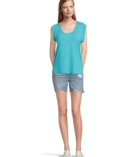 Cap Sleeve Scoop Neck Tee
