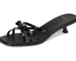 Carolina Patent Leather Kitten Heel Sandals