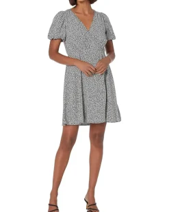 Challis Wrap Mini Dress in Tudor Floral