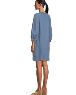 Chambray O'lei Lace-Up Dress