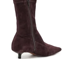Ciel Kitten Heel Glove Bootie - Suede