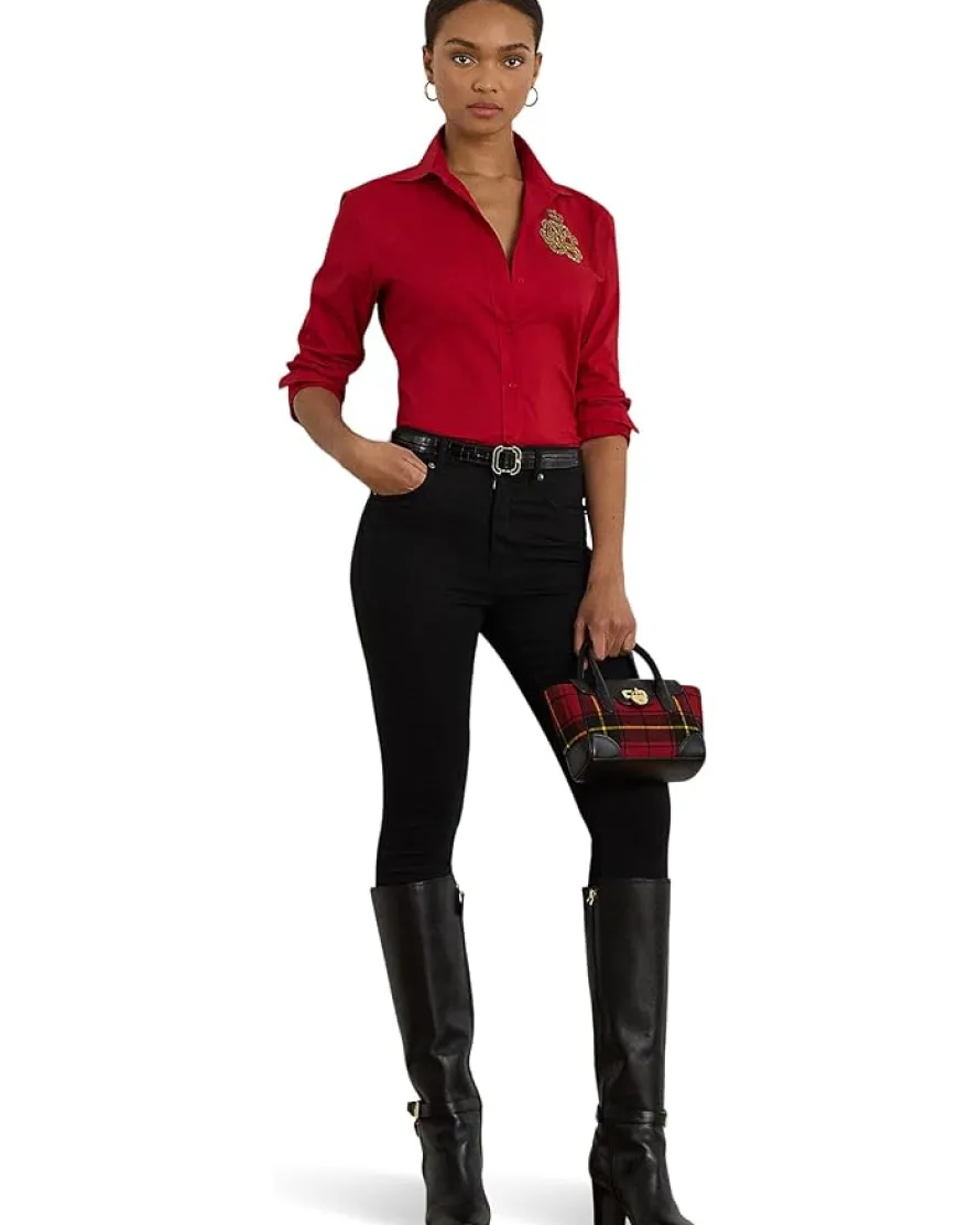 Classic Fit Logo Cotton-Blend Shirt