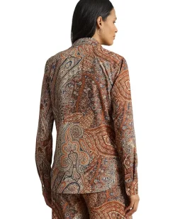 Classic Fit Paisley Crepe Shirt