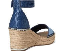 Clemens Raffia Espadrille Wedge Heel Sandals