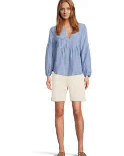 Coastalina Pintuck Peasant Top