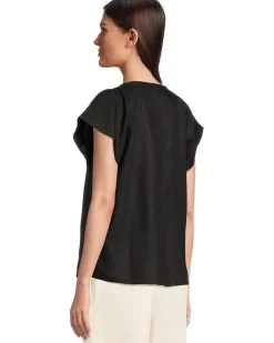 Coastalina V-neck Flutter Top