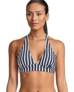 Coastline Stripe Rerversible Halter Top