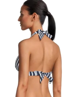 Coastline Stripe Rerversible Halter Top