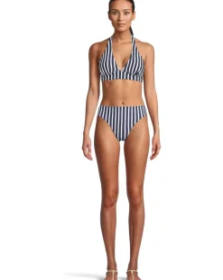 Coastline Stripe Rerversible Halter Top