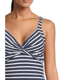 Coastline Stripe Underwire Tankini