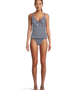 Coastline Stripe Underwire Tankini