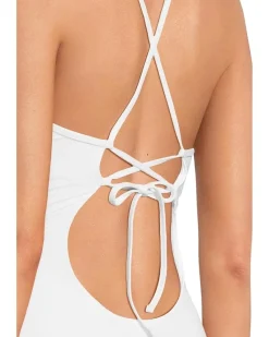 Colette Clare Crochet Flower Plunge One Piece