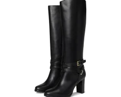Collins Burnished Leather Tall Boots Heel