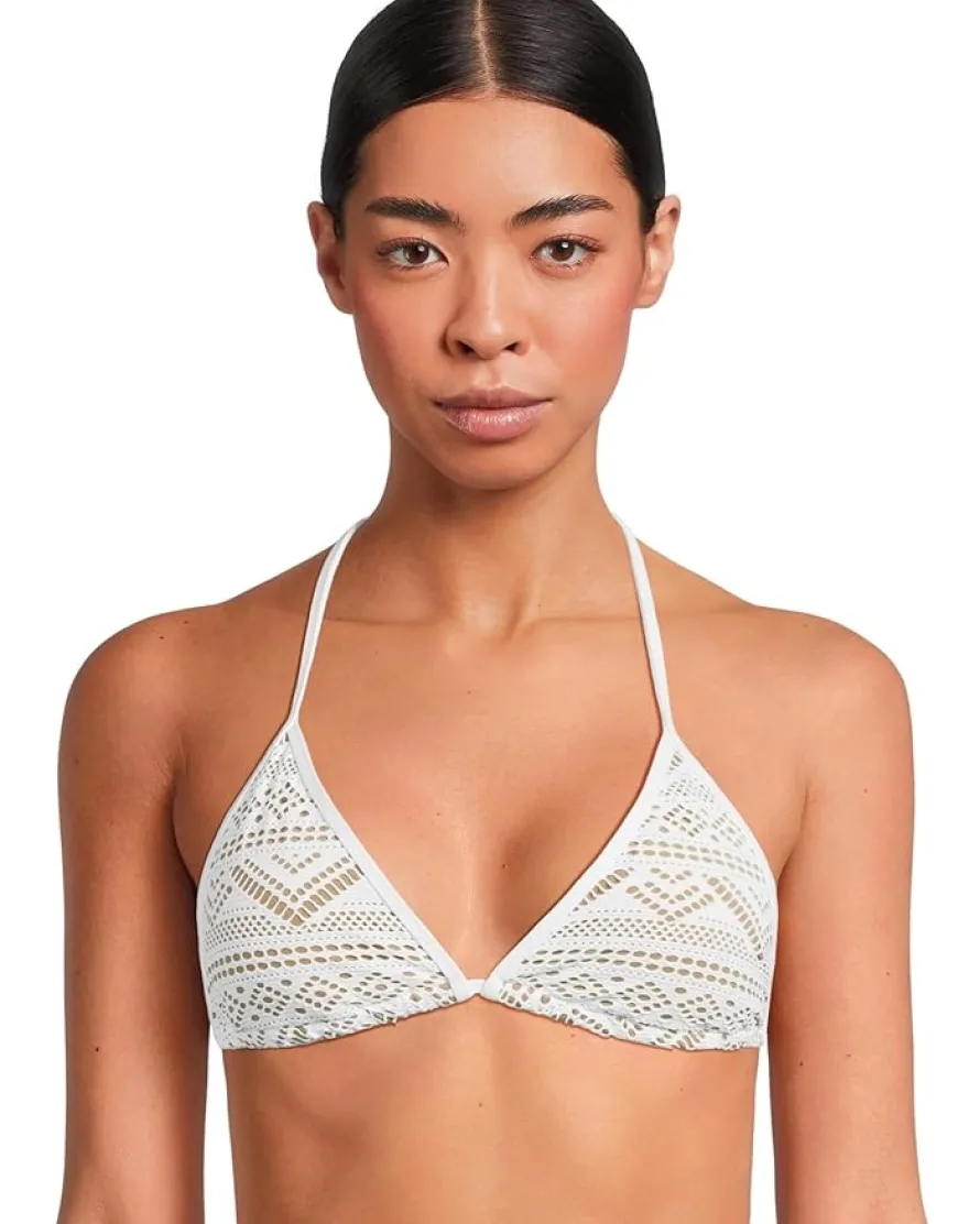 Color Play Crochet Cheryl Triangle Top