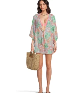 Coral Reef Sheer Chiffon Tunic