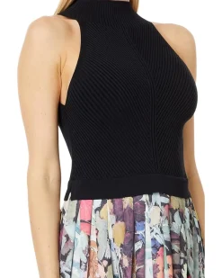 Corino Mockable Pleated Dress