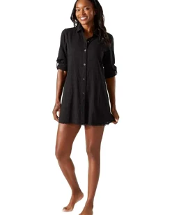 Cotton Clip Jacquard Boyfriend Shirt