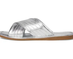 Courage Metallic Leather Slide Sandal
