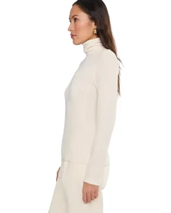 Coverstitch Turtleneck Drapey Rayon Rib