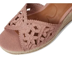 Coyna Floral Espadrille Wedge Sandals