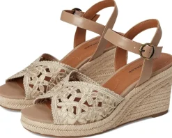 Coyna Floral Espadrille Wedge Sandals