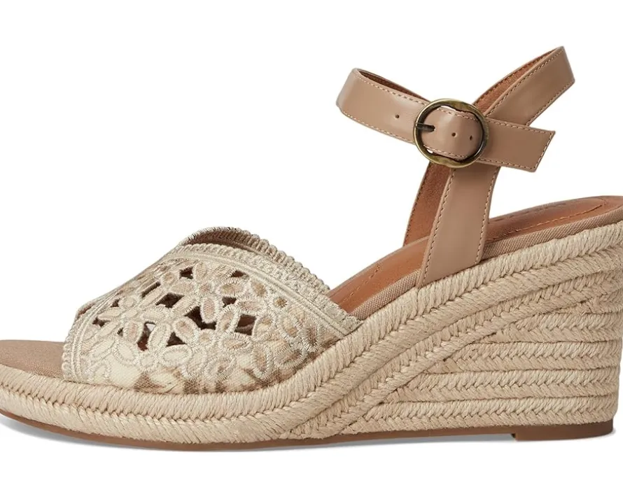 Coyna Floral Espadrille Wedge Sandals