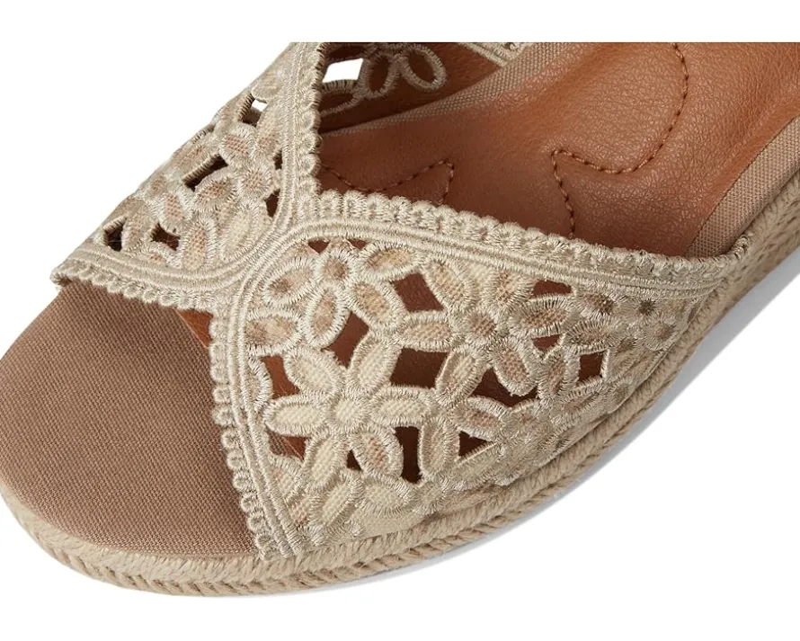 Coyna Floral Espadrille Wedge Sandals