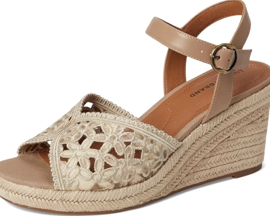 Coyna Floral Espadrille Wedge Sandals