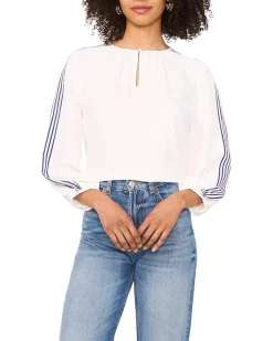 Crew Neck Center Front Shirring