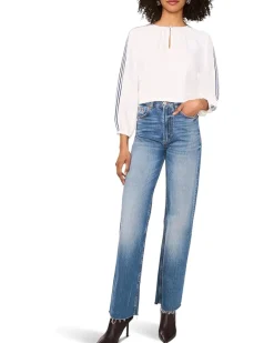 Crew Neck Center Front Shirring