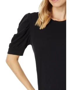 Crew Neck Poof Sleeve Tee