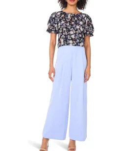 Crew Neck Shirring with Tulip Sleeves