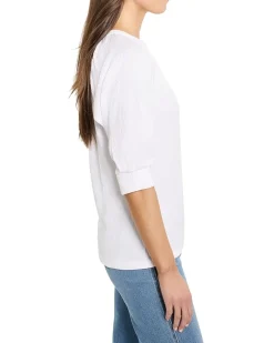 Crinkle Knit Cafe Top