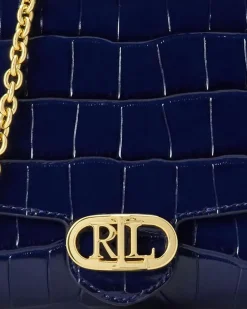 Croc-Embossed Medium Adair Crossbody