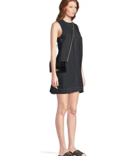 Croc-Embossed Medium Adair Crossbody