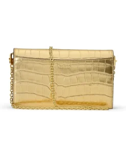 Croc-Embossed Medium Adair Crossbody