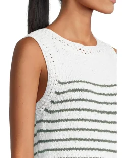 Crochet Edge Striped Tank