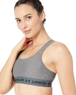Crossback Mid Impact Heather Bra