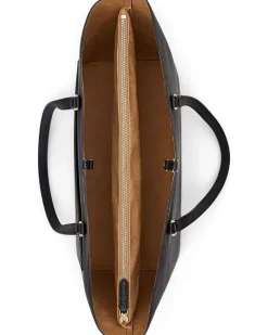 Crosshatch Leather Large Karly Tote