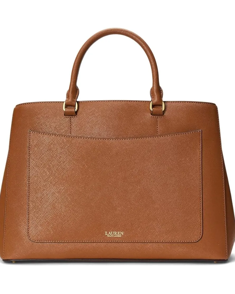 Crosshatch Leather Large Hanna Satchel